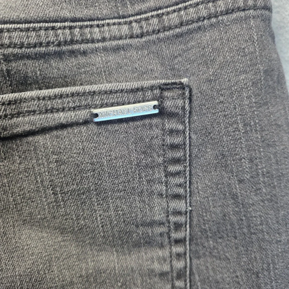 Michael Kors Skinny Jeans Womens Plus Size 16W‎ Grey Tapered Stretch Denim Pants